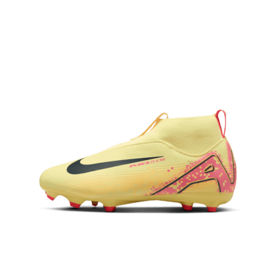 Nike Jr. Mercurial Superfly 10 Academy Kylian Mbappe Little Big Kids MG High Top Soccer Cleats. Nike